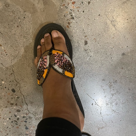 NEW Beaded sandals size 9.5 /41 - Picture 5 of 5